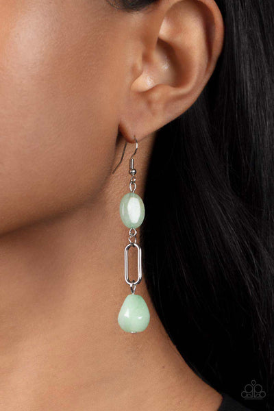 Stone Apothecary - Green Paparazzi Earring (1353)