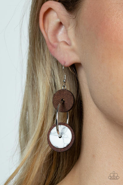 Artisanal Aesthetic - White Paparazzi Earring