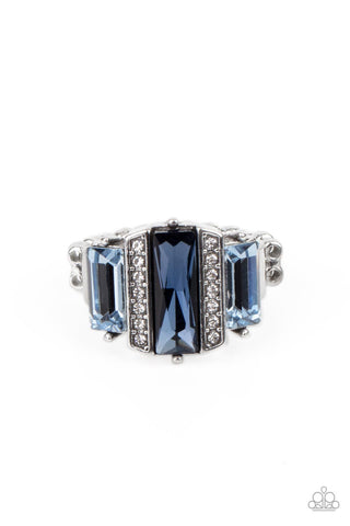 A GLITZY Verdict - Blue Paparazzi Ring