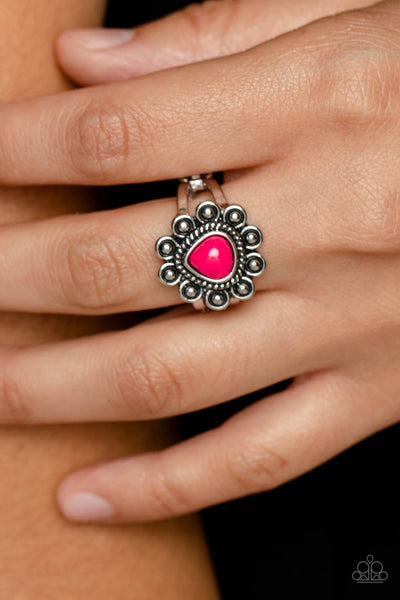 Fruity Frou-Frou - Pink Paparazzi Ring (P76)