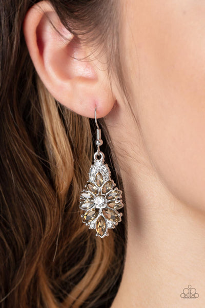 Gala Goddess - Brown Paparazzi Earring (3750)