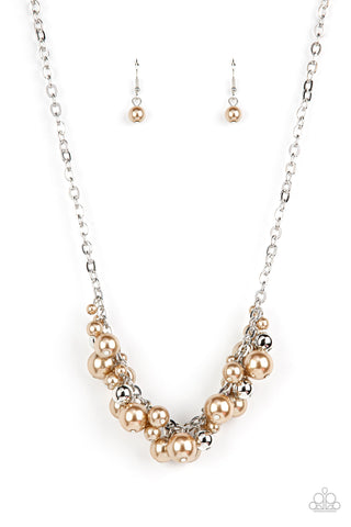 Classical Culture - Brown Paparazzi Necklace (#3705)