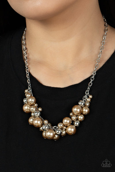 Classical Culture - Brown Paparazzi Necklace (#3705)