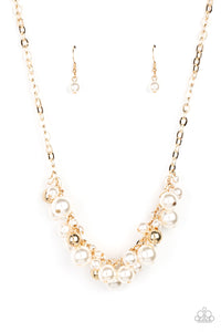 Classical Culture - Gold Paparazzi Necklace (#2081)