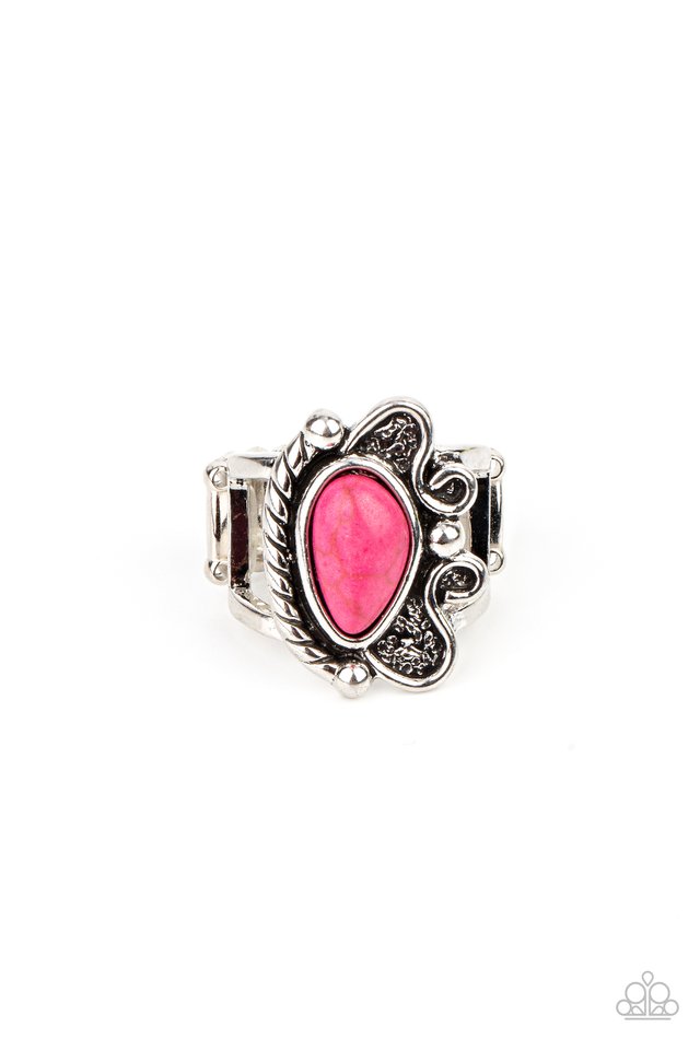 Mesa Meditation - Pink Paparazzi Ring (T45)