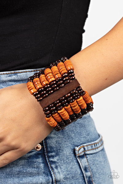 Vacay Vogue - Orange Paparazzi Bracelet (#4400)