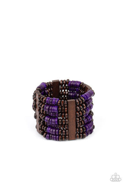 Vacay Vogue - Purple Paparazzi Bracelet (#2197)