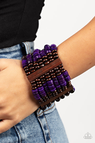 Vacay Vogue - Purple Paparazzi Bracelet (#2197)