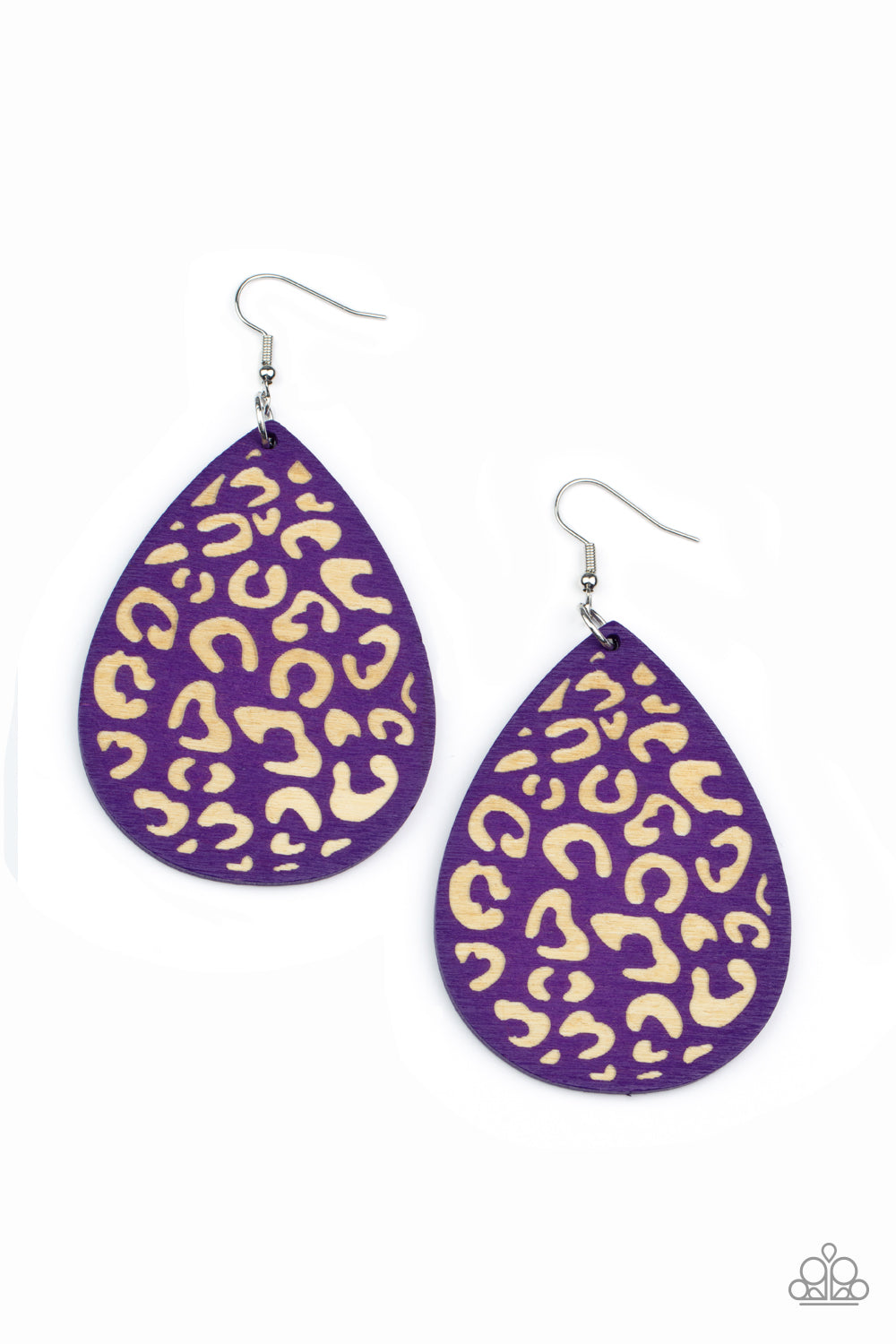 Suburban Jungle - Purple Paparazzi Earring (PZ-2927)