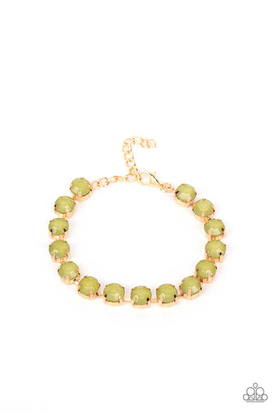 Dreamy Debutante - Green Paparazzi Bracelet (#2062)