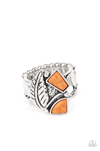 Make the NEST of It - Orange Paparazzi Ring (R421)