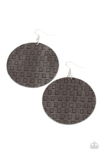 WEAVE Me Out Of It - Silver Paparazzi Earring (#1362)