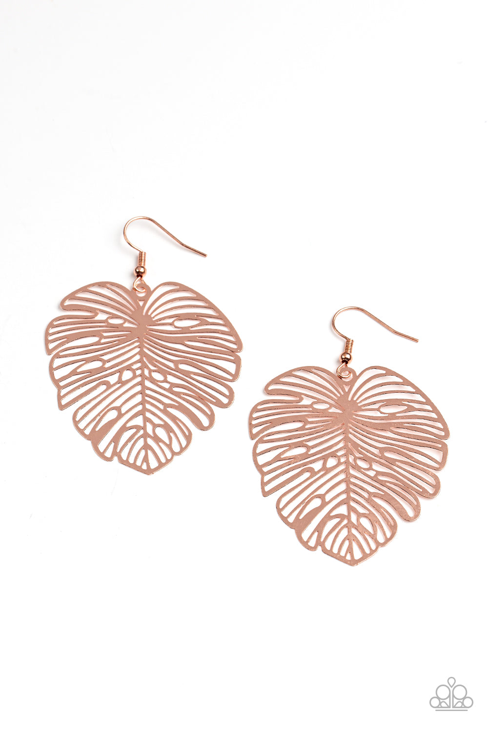 Palm Palmistry - Copper Paparazzi Earring (PZ-3794)