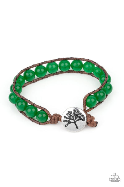 Seasonal Bounty - Green Paparazzi Bracelet (#3556)