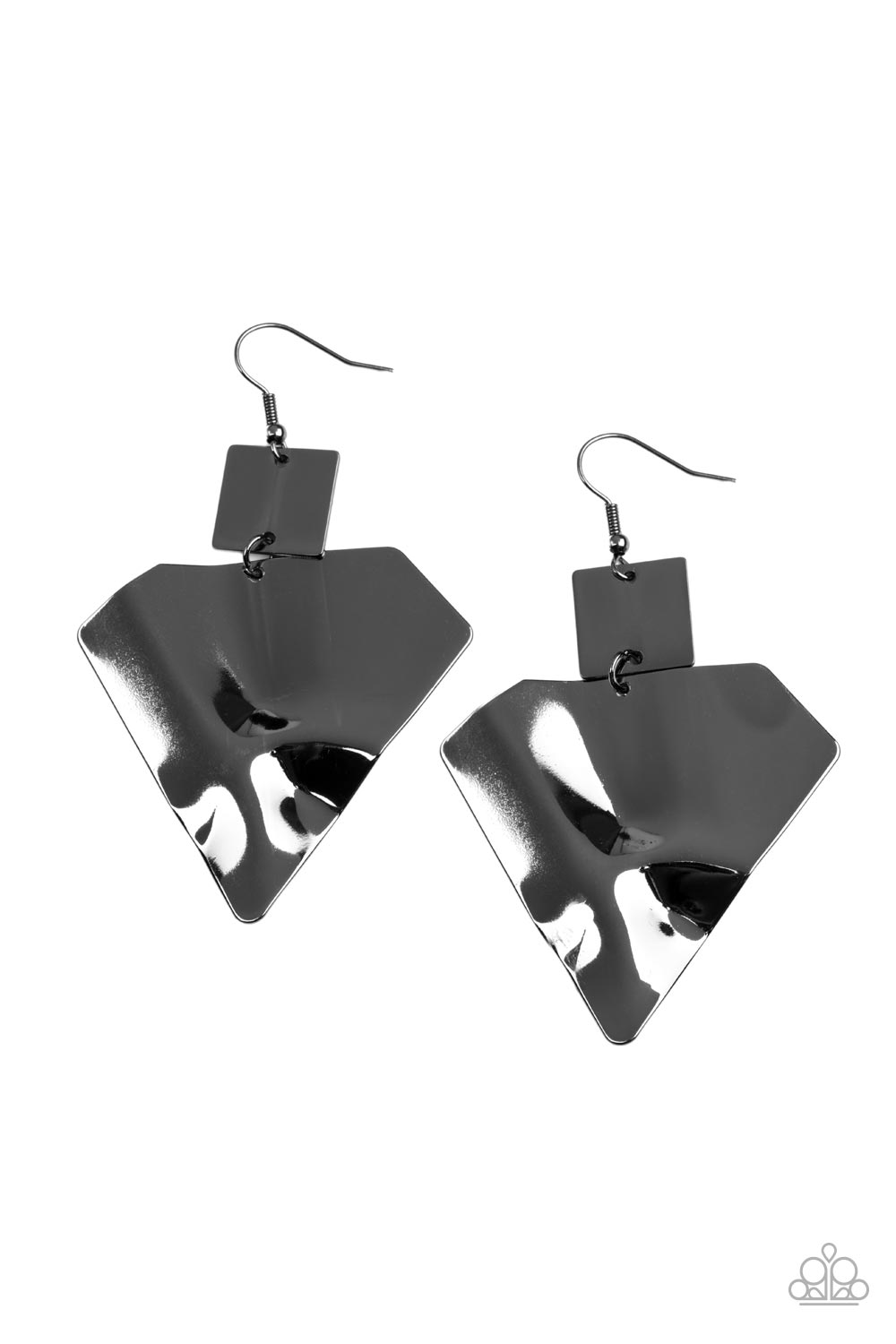 Deceivingly Deco - Black Paparazzi Earring (5024)