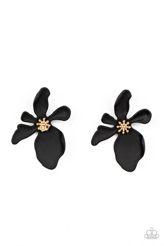 Hawaiian Heiress - Black Paparazzi Earring