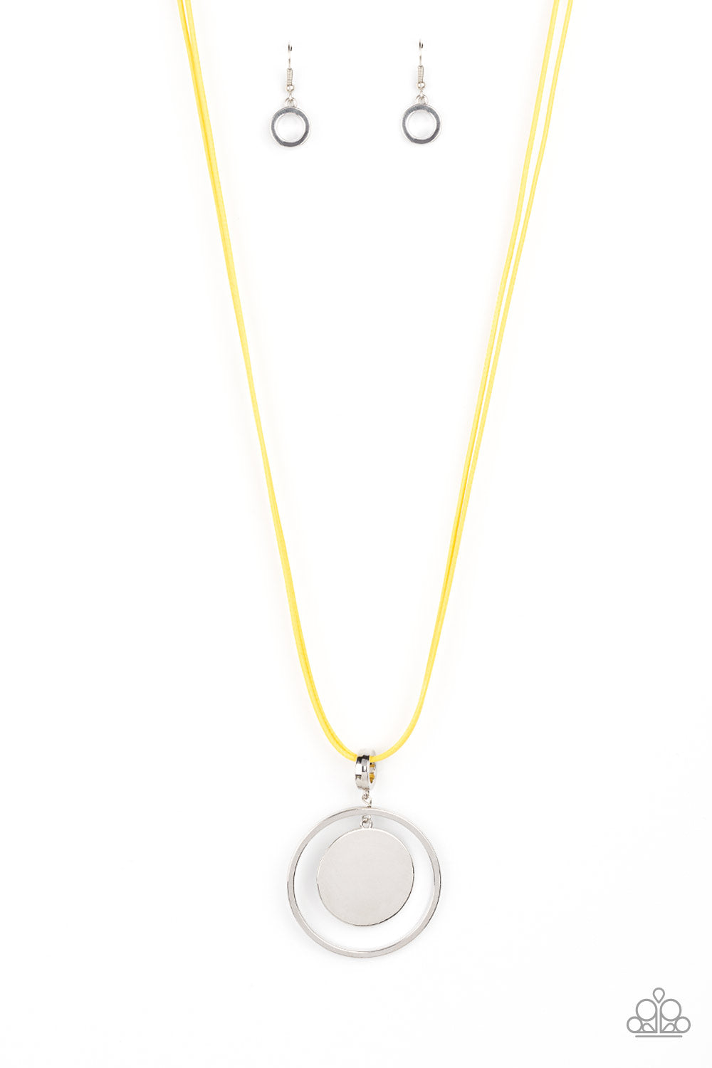 Rural Reflection - Yellow Paparazzi Necklace (#5505)
