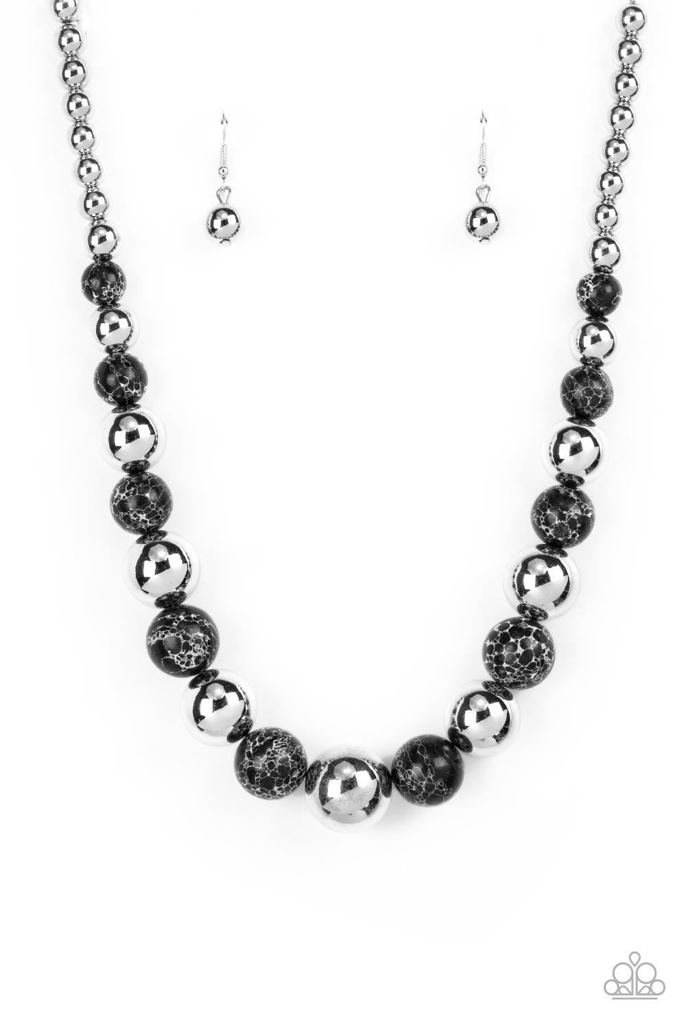 Stone Age Adventurer - Black Paparazzi Necklace (S014)