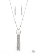 Seaside Season - White Paparazzi Necklace (#4208)