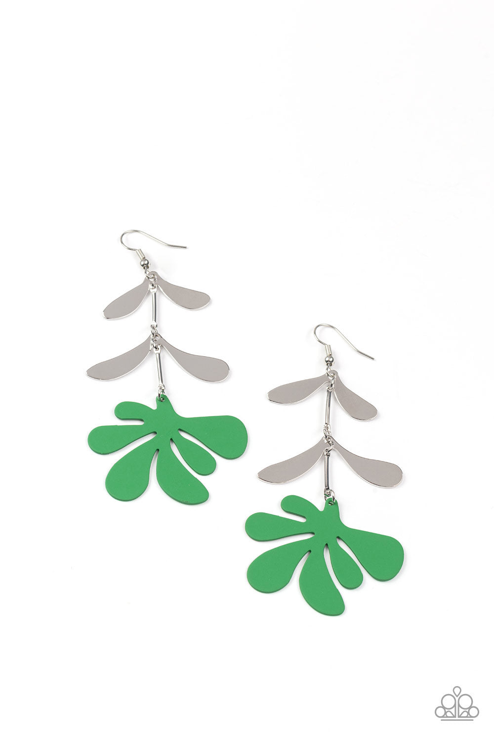 Palm Beach Bonanza - Green Paparazzi Earring