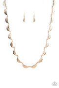 Lunar Jungle - Gold Paparazzi Necklace (#3360)