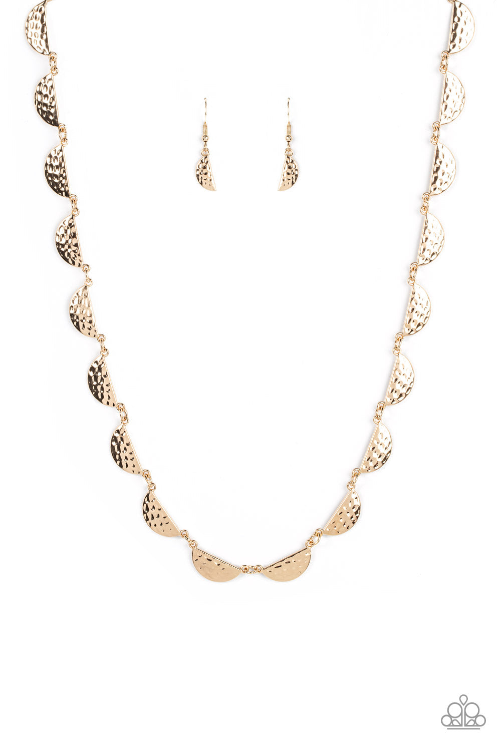 Lunar Jungle - Gold Paparazzi Necklace (#3360)