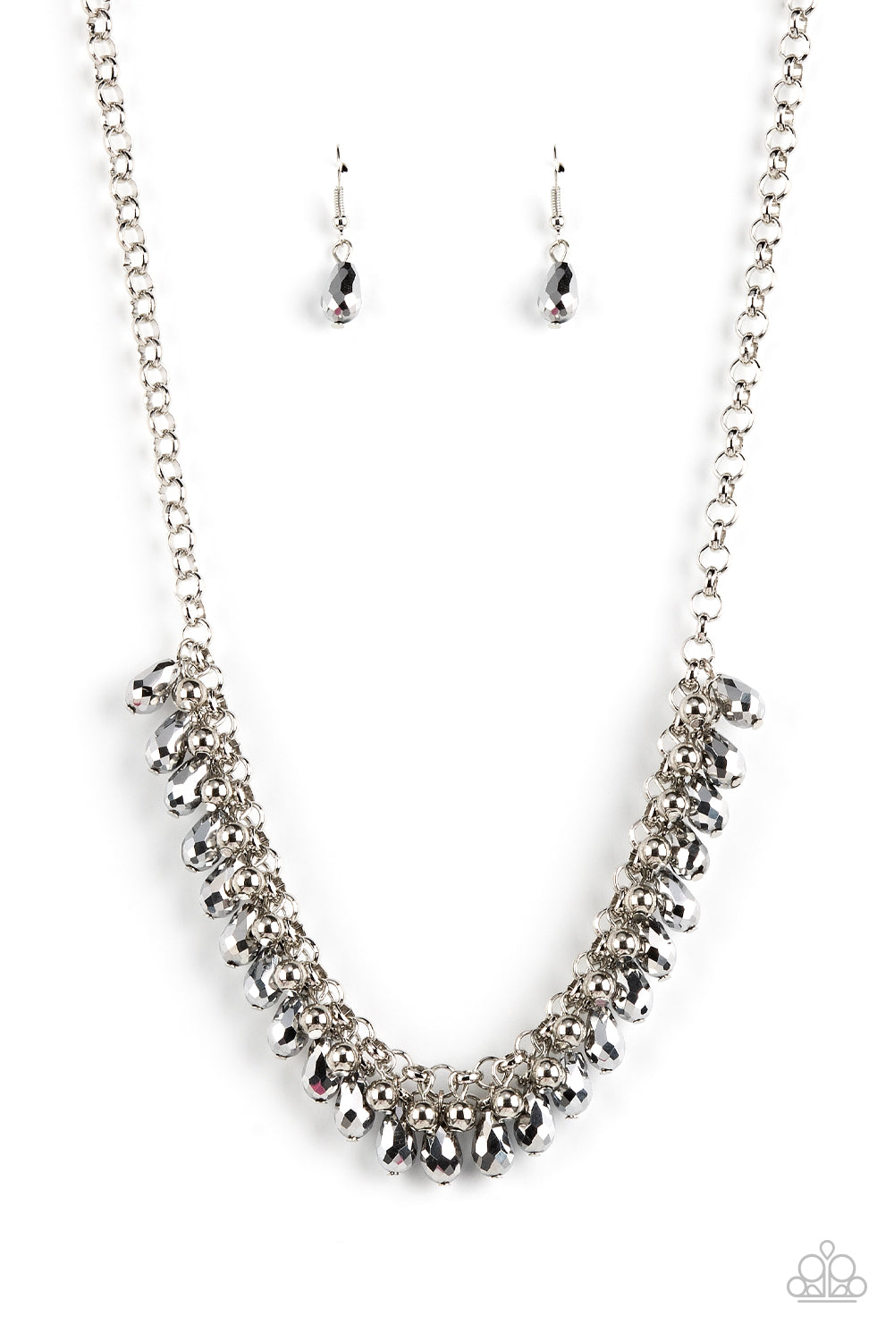 Metro Monarchy - Silver Paparazzi Necklace (#4453)