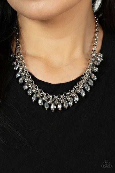 Metro Monarchy - Silver Paparazzi Necklace (#4453)