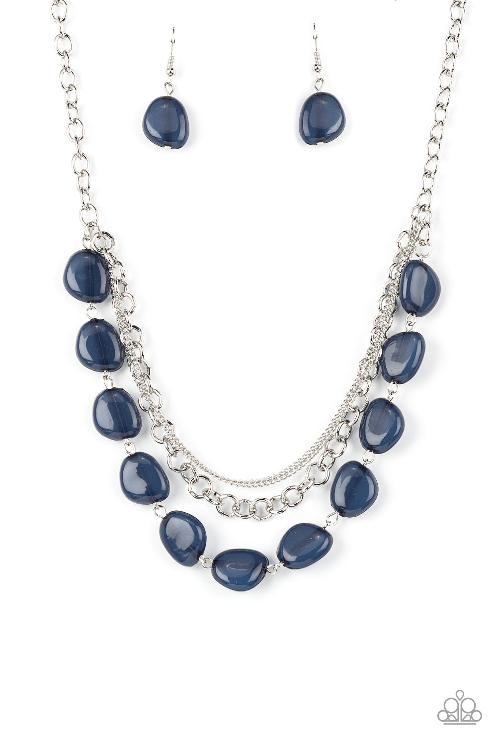 Pumped Up Posh - Blue Paparazzi Necklace (#1553)