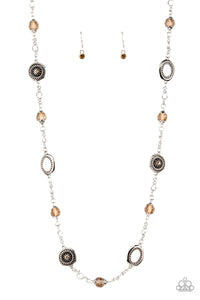 Glammed Up Goals - Brown Paparazzi Necklace (#4408)