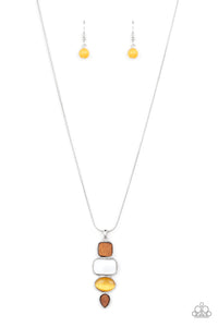 Elemental Energy - Yellow Paparazzi Necklace (#4558)