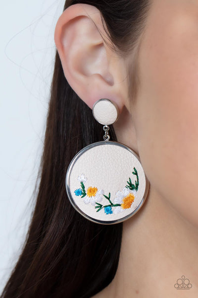 Embroidered Gardens - Multi Paparazzi Earring