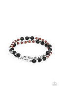 Backcountry Beauty - Black Paparazzi Bracelet (PZ-3617)