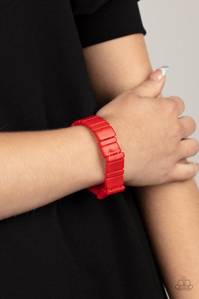 In Plain SIGHTSEER - Red Paparazzi Bracelet (#3698)