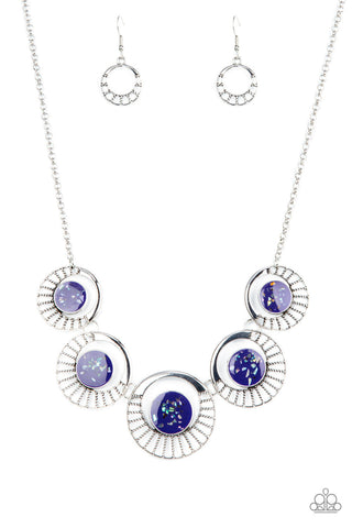 Elliptical Effervescence - Purple Paparazzi Necklace (#185)