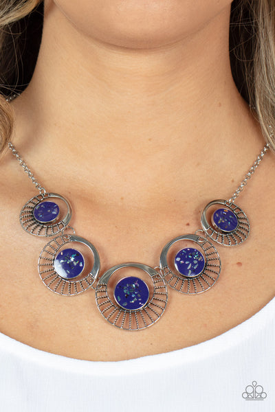 Elliptical Effervescence - Purple Paparazzi Necklace (#185)