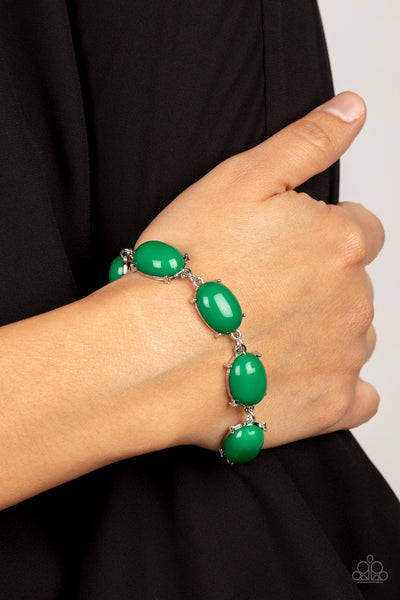 Confidently Colorful - Green Paparazzi Bracelet (#2041)