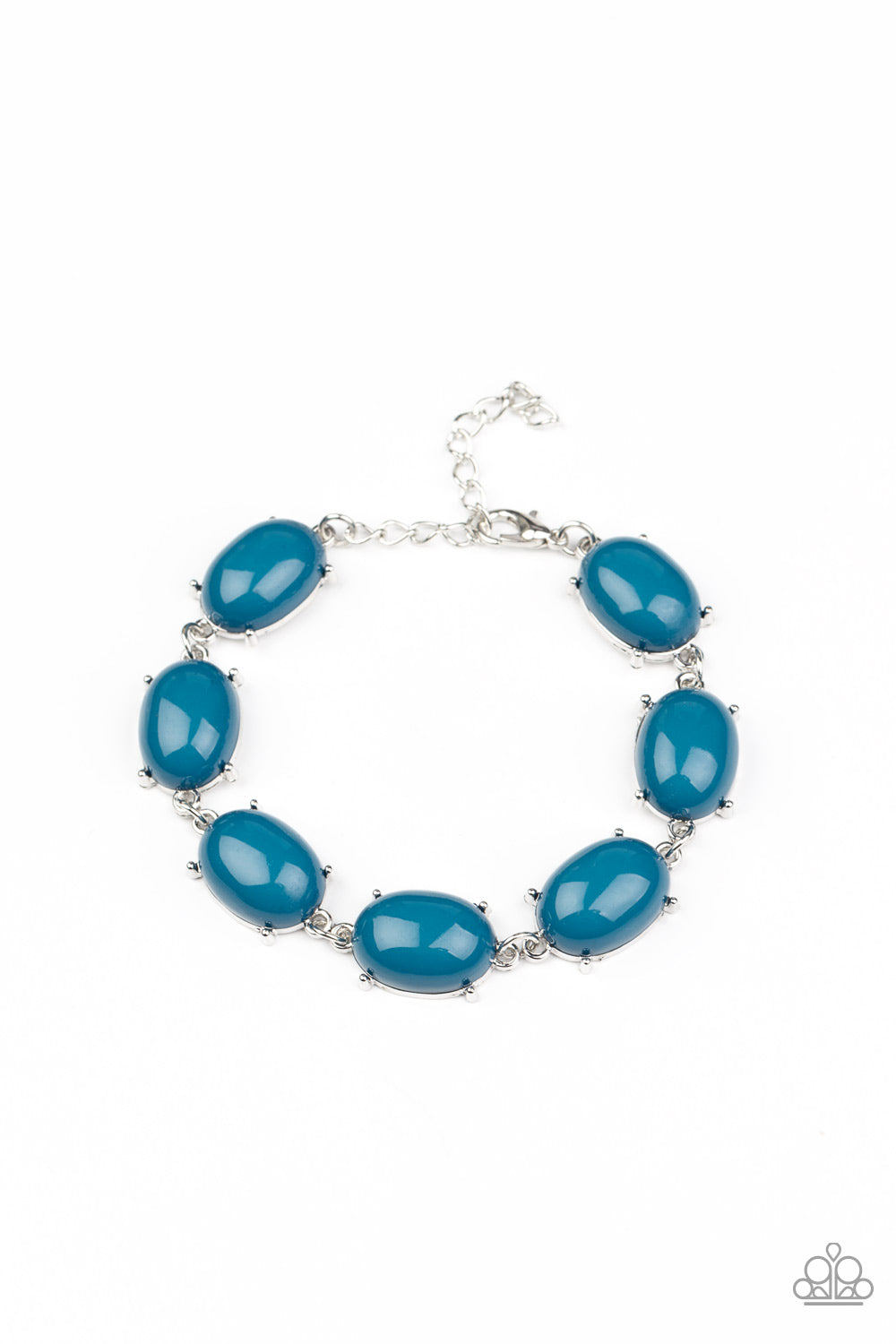 Confidently Colorful - Blue Paparazzi Bracelet (PZ-3523)