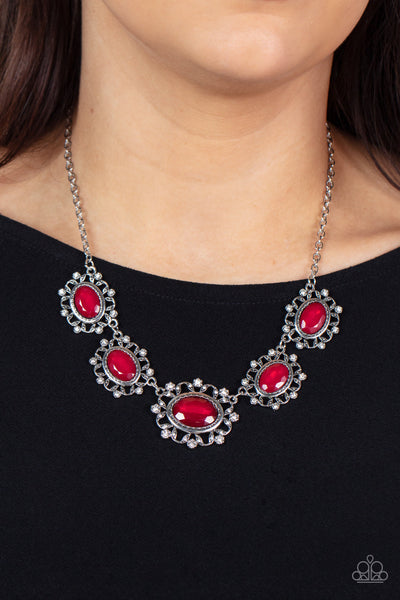 Meadow Wedding - Red Paparazzi Necklace