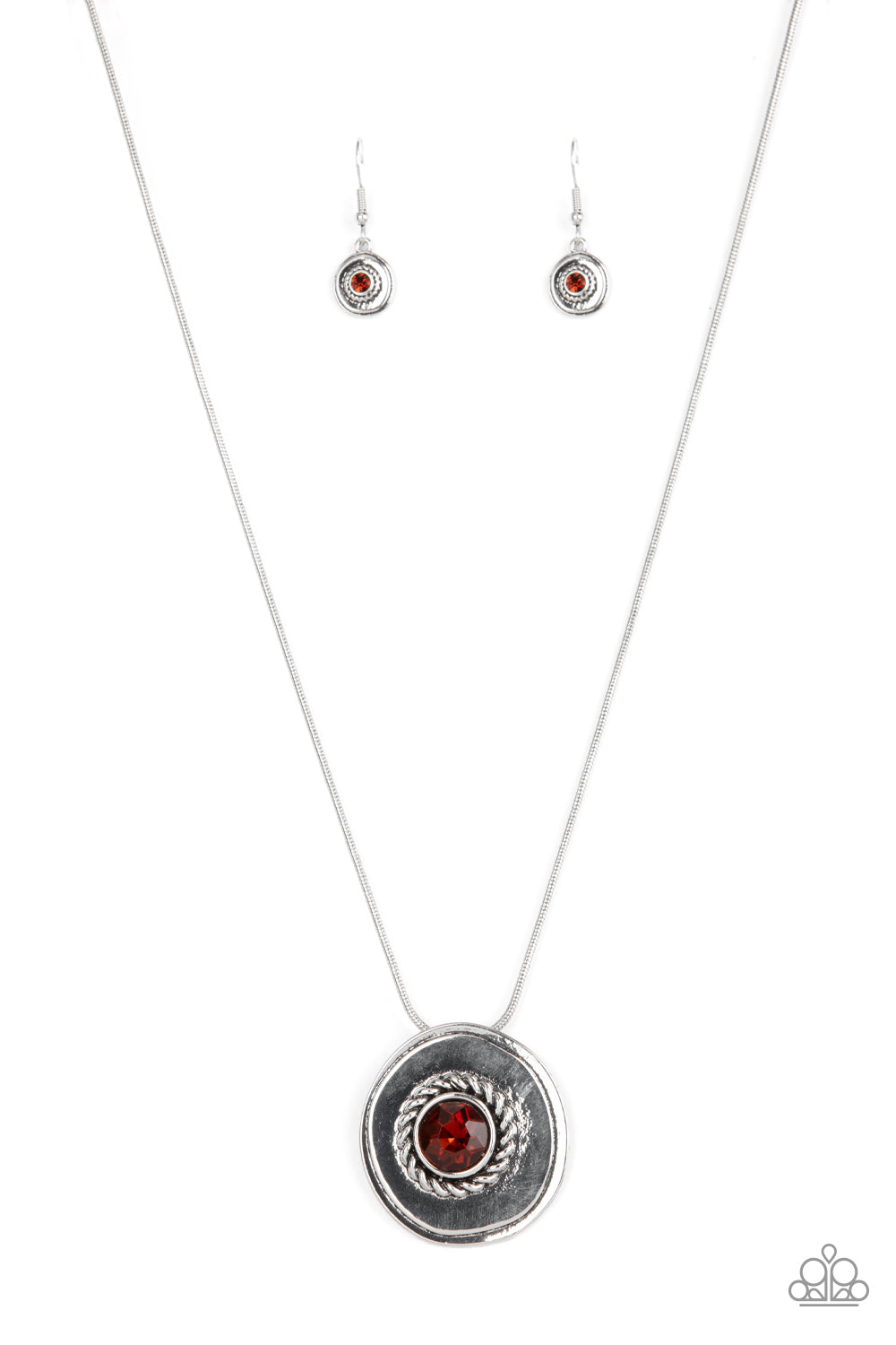 Make Me a MEDALLION-aire - Brown Paparazzi Necklace (#3518)