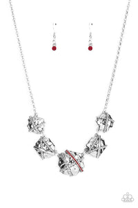 Keep Guard - Red Paparazzi Necklace (#3057)
