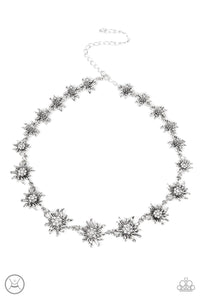 Get Up and GROW - White Paparazzi Necklace (#380)