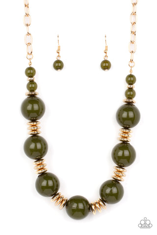 Race to the POP - Green Paparazzi Necklace