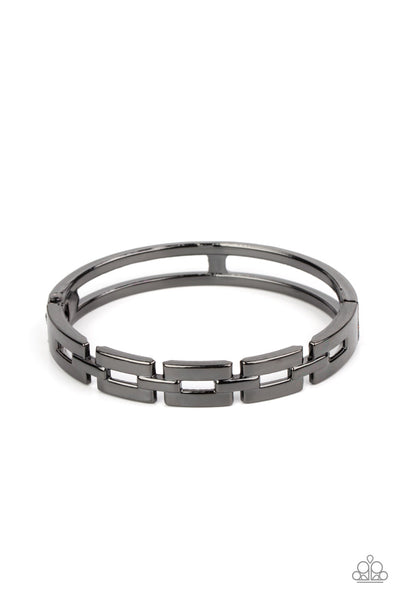 Closed Circuit Strategy - Black Paparazzi Bracelet (#1854)