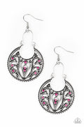 Vineyard Villa - Pink Paparazzi Earring (PZ-437)