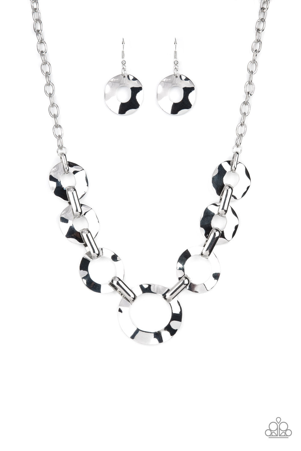 Mechanical Masterpiece - Silver Paparazzi Necklace (PZ-883)
