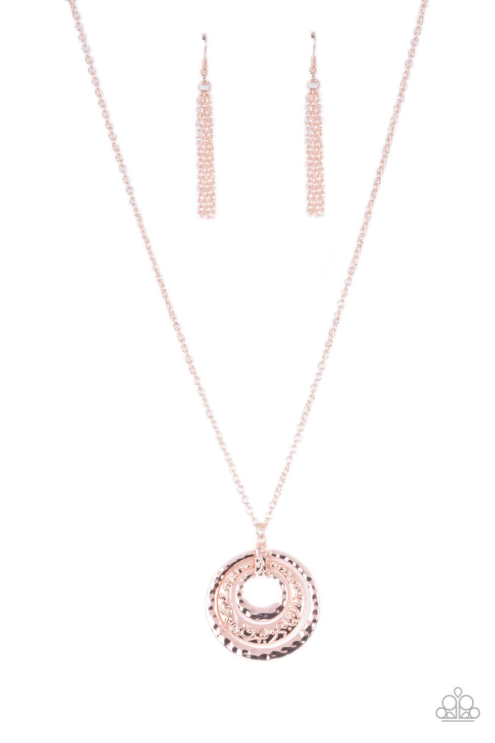 Totally Tulum - Rose Gold Paparazzi Necklace (3486)