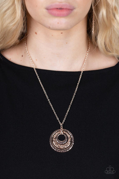 Totally Tulum - Rose Gold Paparazzi Necklace (3486)