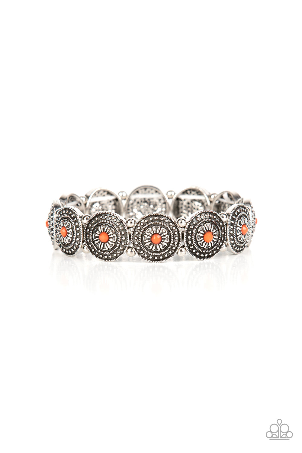 Granada Garden Party - Orange Paparazzi Bracelet (#4064)