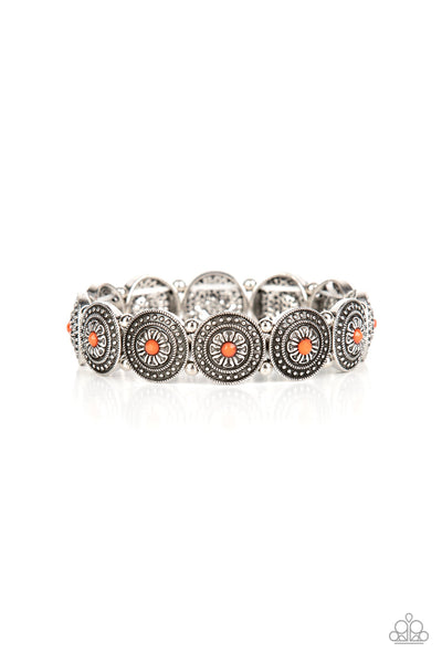 Granada Garden Party - Orange Paparazzi Bracelet (#4064)